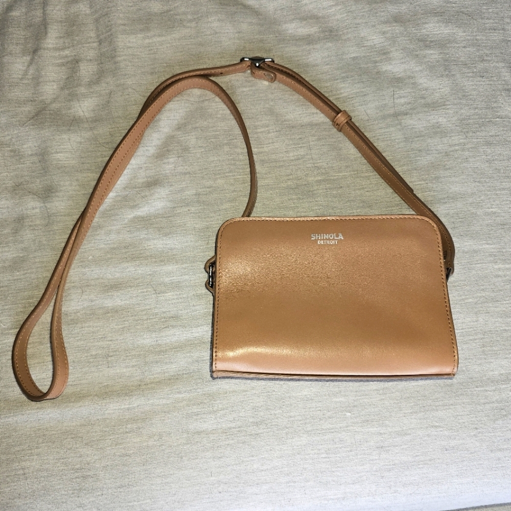 Shinola leather Mini Crossbody Purse - like new